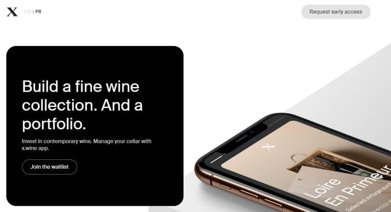 Screenshot of x.wine