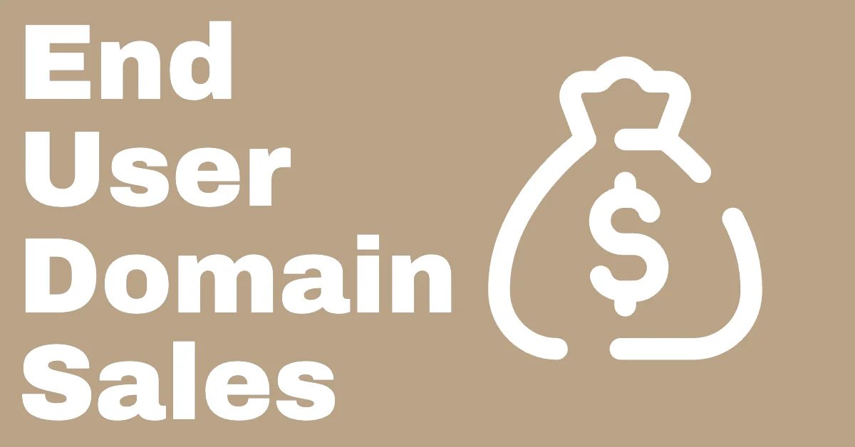 User domain name sales up to $28,333 — 13 end