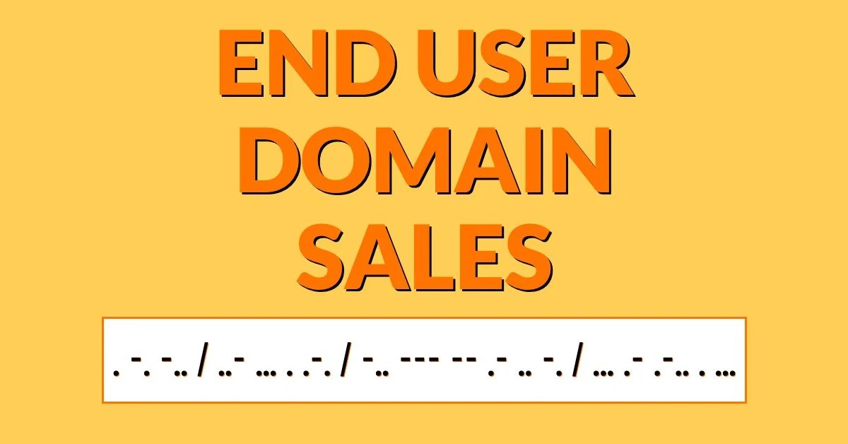 End user domain name sales — 14 Sedo