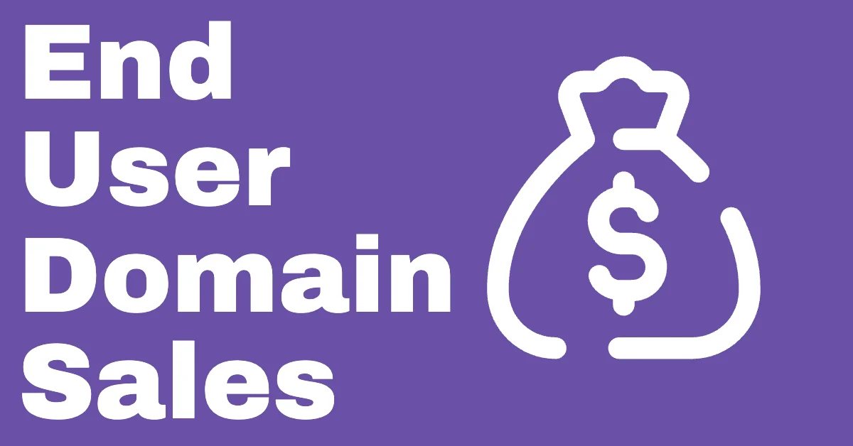User domain name sales up to €100,000 — 15 end