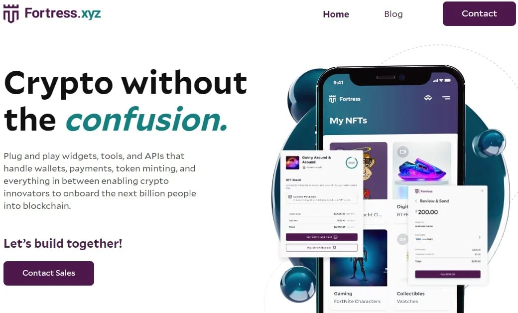 Fortress.xyz home page states it's "crypto without the confusion"