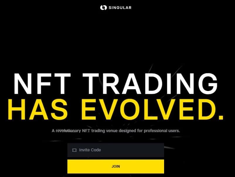 Singular.xyz home page screenshot