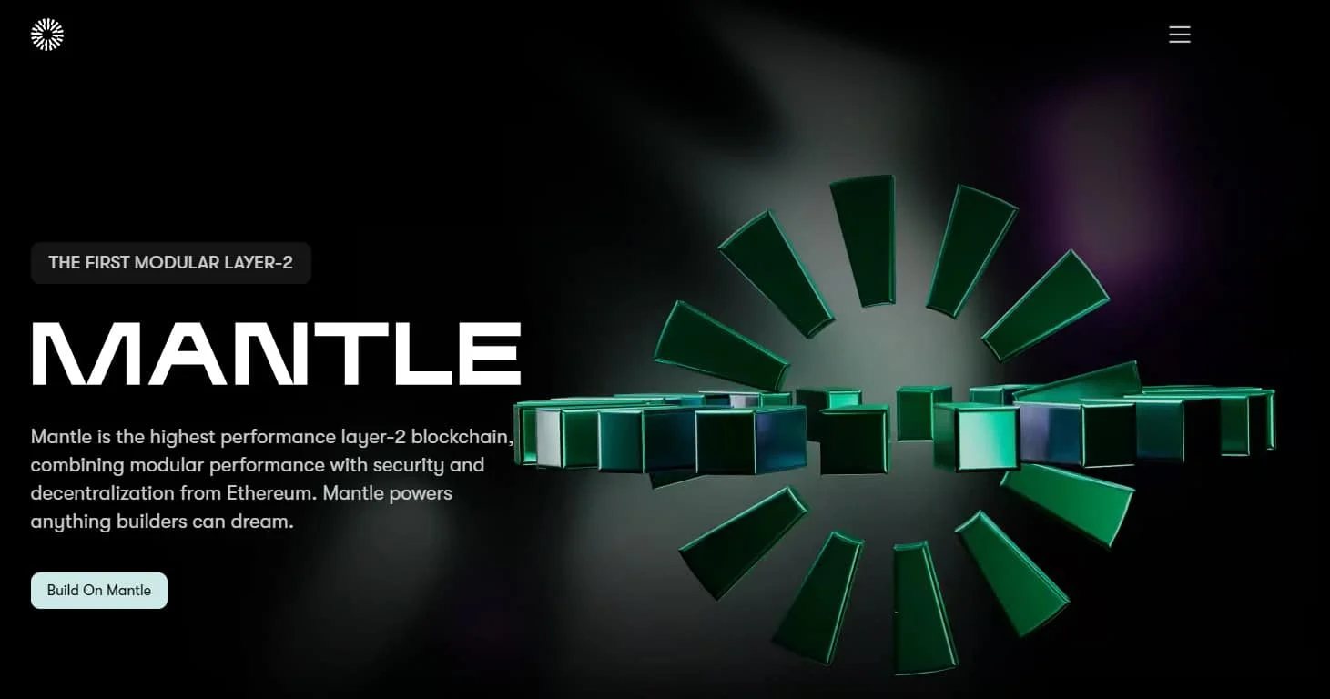 Mantle.xyz home page screenshot