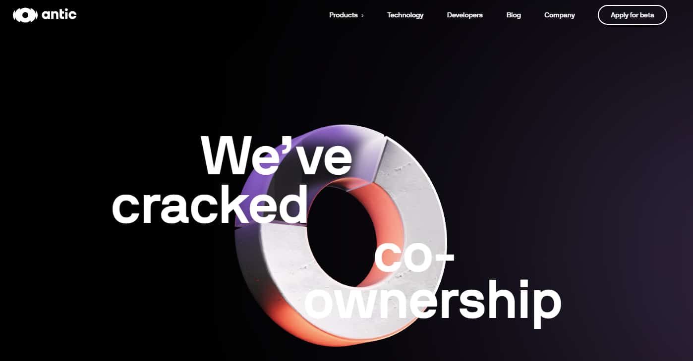 Antic.xyz home page