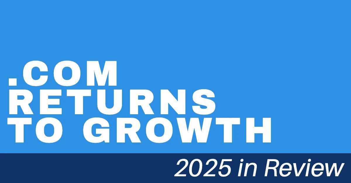 .Com returns to growth: 2025 in Review
