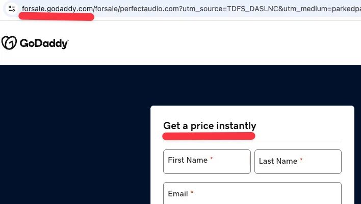 Improvements to Request Price lander — Afternic makes