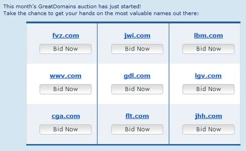 Of the three letter .com domain name boom… — Another sign