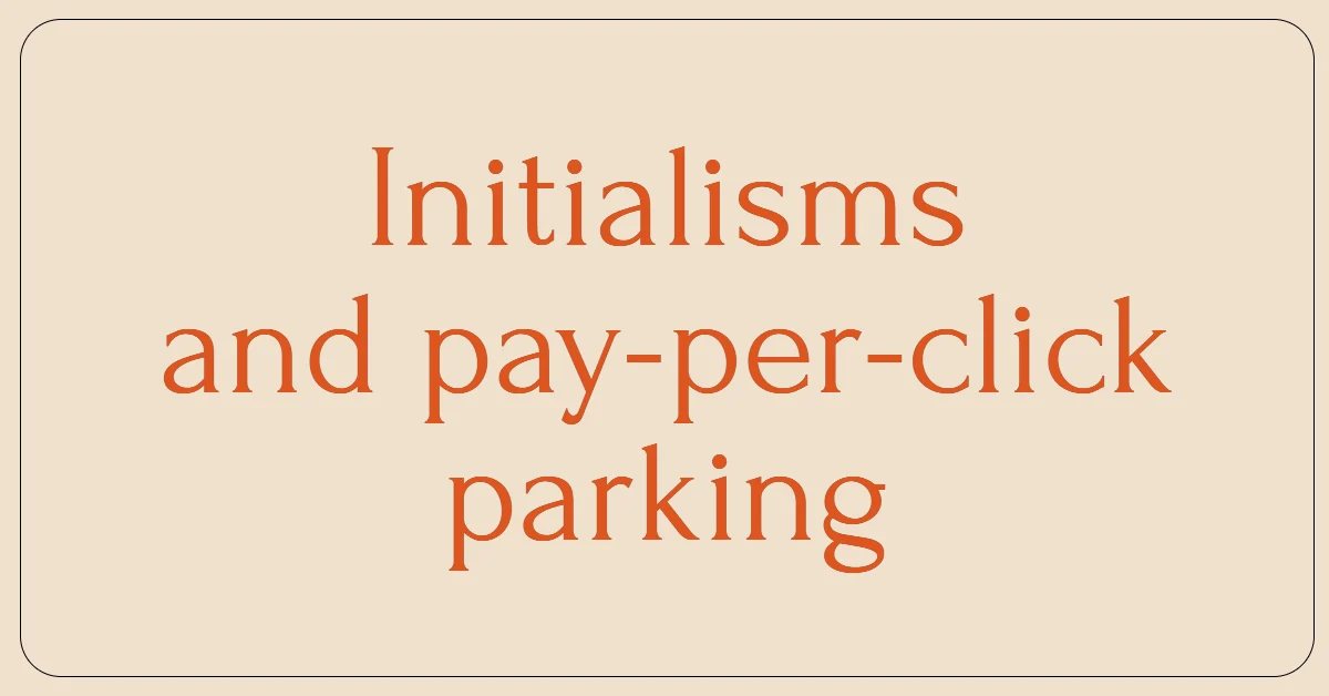 When parking three and four letter domains — Be careful