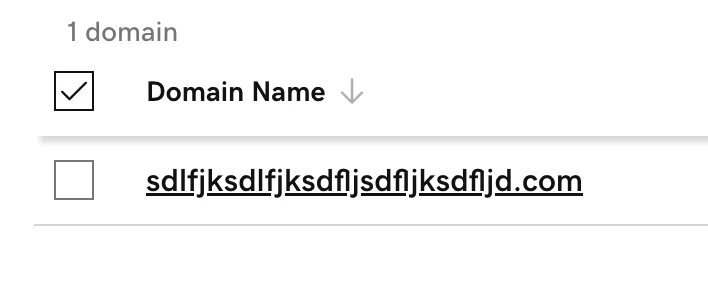 Image of a bad domain name