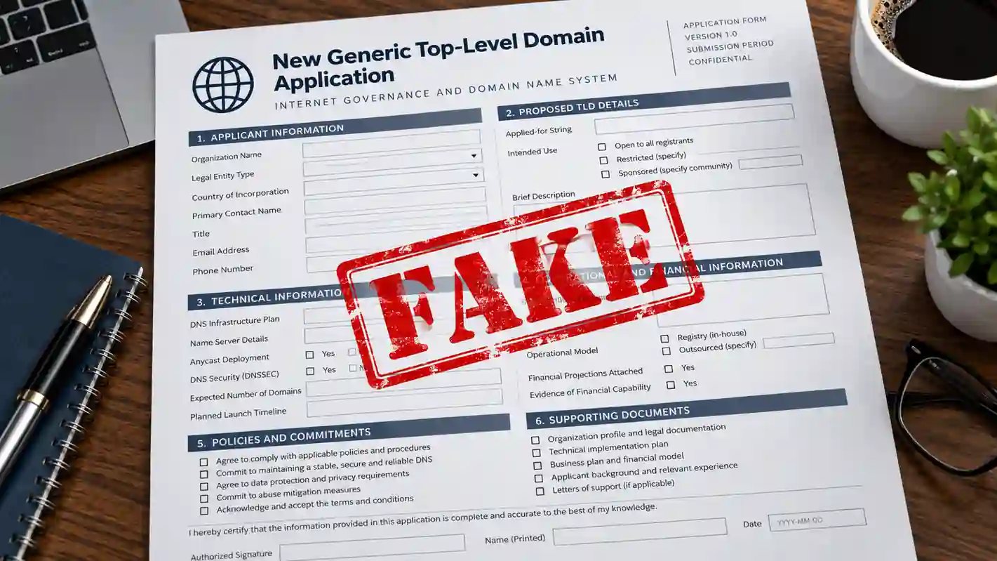Chinese fresh TLD applicant appears to have been fake