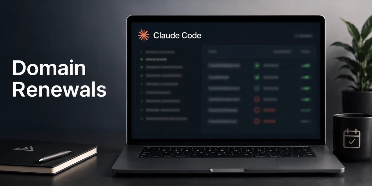 Use Claude Code to improve domain renewal decisions — How to