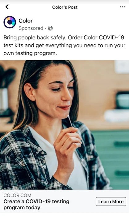 Used by a health tech startup — Color.com now