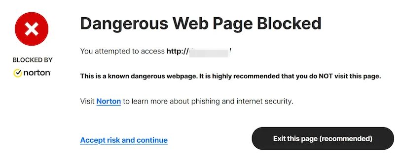 Are preventing people from seeing domain landers — Content blockers