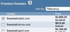 NameMedia Domain Name Inventory — directNIC Offers