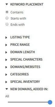 Domain marketplaces ought to build better search tools