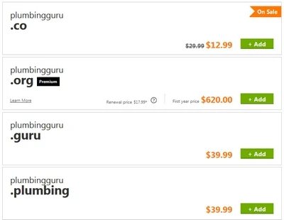 Domain search progressing, but still not ready for fresh top level domain names
