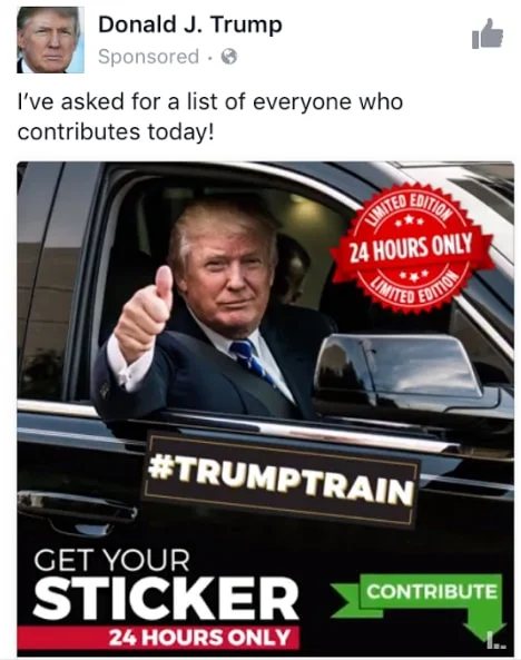 Trump’s Facebook ads are like a crash course in internet marketing — How Donald