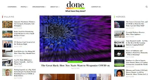 Launches Done.com to document COVID-19 response — Ben Padnos