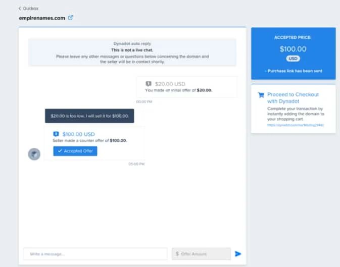 For-sale landers and domain sales system — Dynadot adds