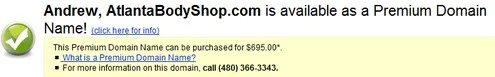 Buying a Premium Domain on GoDaddy: End User Perspective