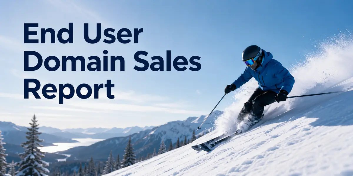 End user domain sales counting a $30k .dev
