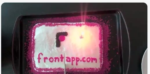 Firm upgrades to Front.com, and this is how it celebrated