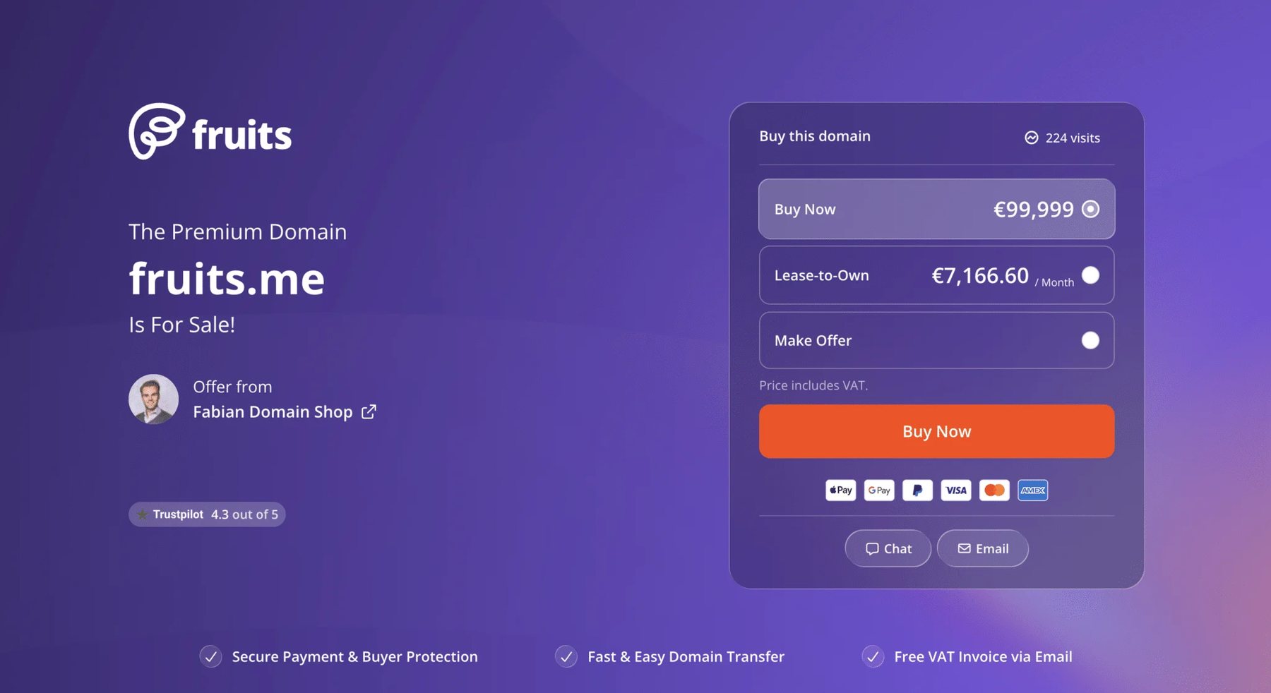 Fruits hits 2.6 million domains, launches fresh features