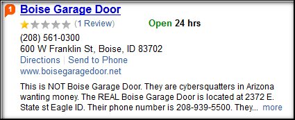 Domain argument goes to court — Garage door