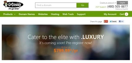 GoDaddy begins accepting pre-registrations for fresh TLDs for up to $1,200 each