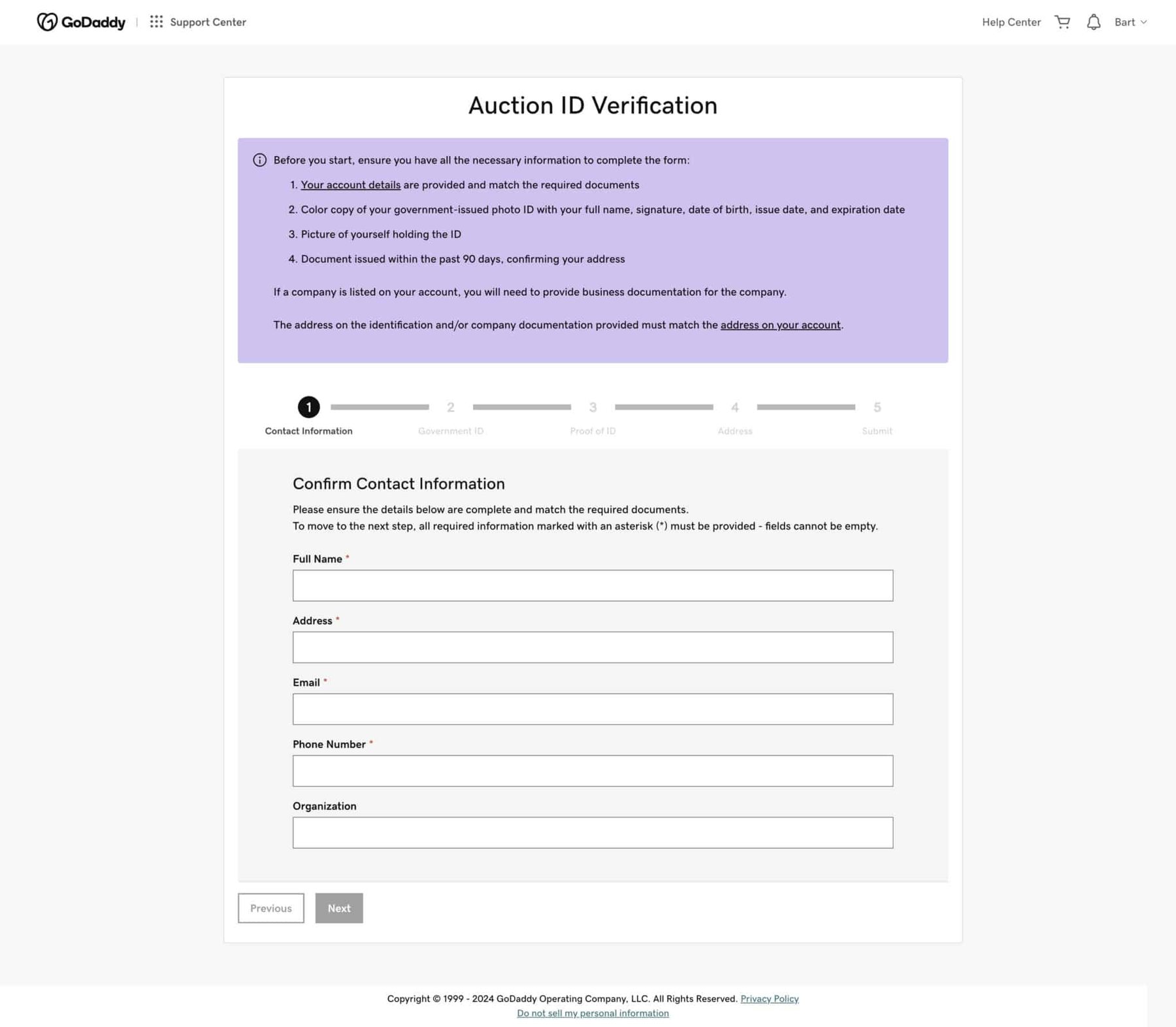 GoDaddy implements fresh bidder verification system