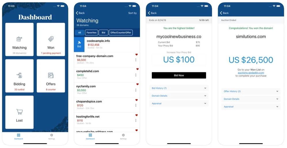 Updated Investor iOS app — GoDaddy launches