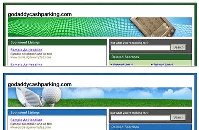 $99: GoDaddy Parking Page Customization