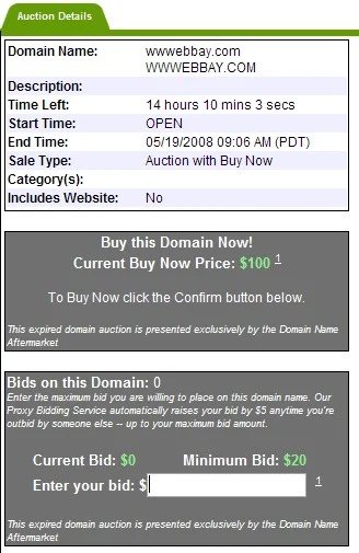 Starts “Buy Now” Expired Domain Auctions — GoDaddy TDNAM