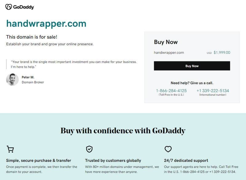 Introduce Buy Now lander for aftermarket domains — GoDaddy to
