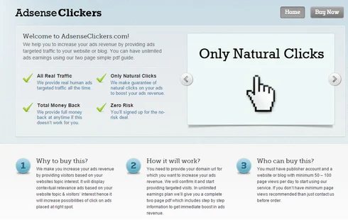 Complaint to take down Adsense click fraud site — Google files