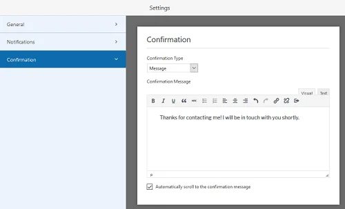 WPForms - Configure Settings