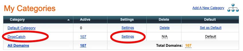 Automatically point Dropcatch.com wins to your for sale pages — How to