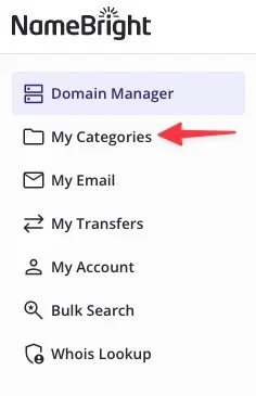 NameBright control options