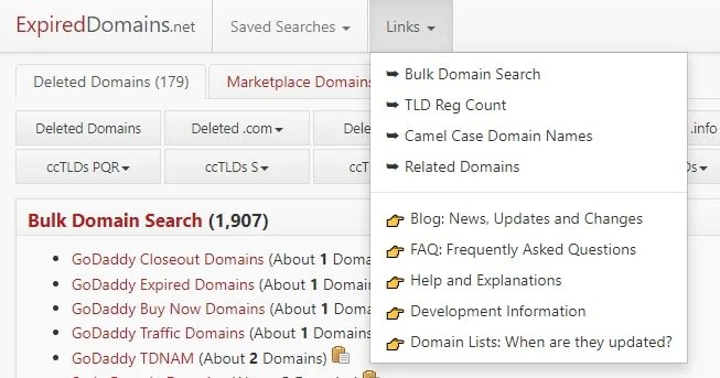 See stats on your domain portfolio at ExpiredDomains.net — How to