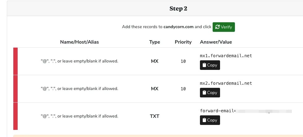 Set up catch-all email forwarding at Squadhelp — How to