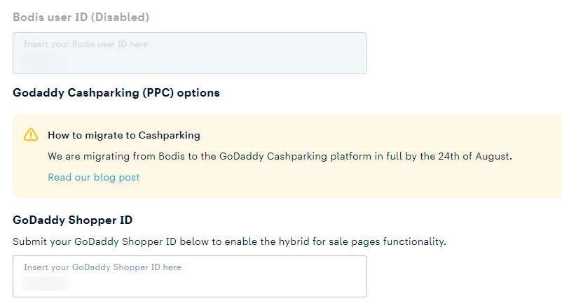 Update your Dan.com parking for ad transition — How to