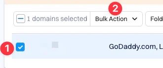 Bulk Action on Dynadot