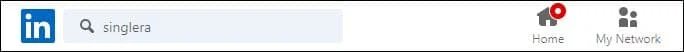 LinkedIn search box