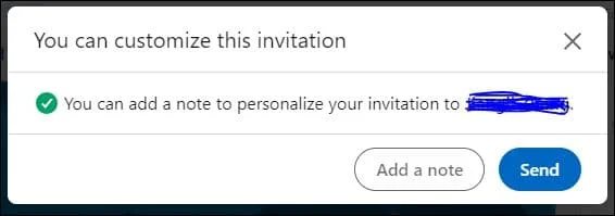 LinkedIn add button