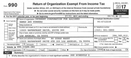 ICANN publishes tax return counting compensation info