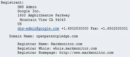 Getting ready to make an Open Patent Pledge? — Is Google