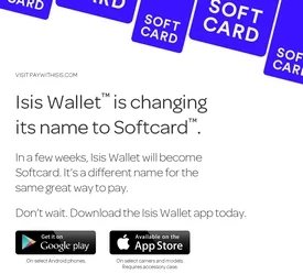ISIS chooses Softcard over Willow and Zoma for fresh brand