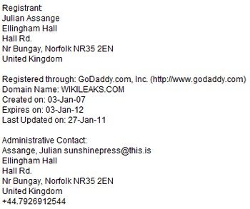 Julian Assange Now Owns WikiLeaks.com