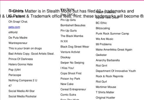 Firm wants to trademark Pets.com, X.com and famous slogans