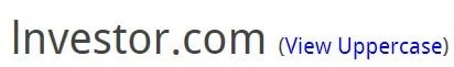 I in domain names — L vs.